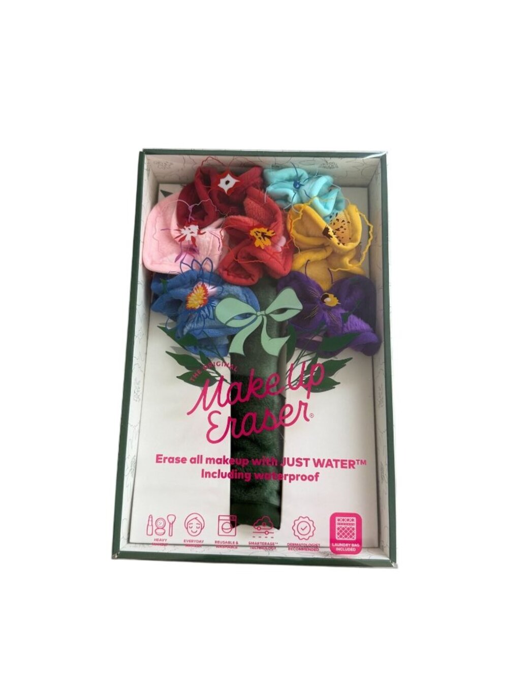 THE MAKEUP ERASER Floral Bouquet Cloth Gift Set NEW NIB